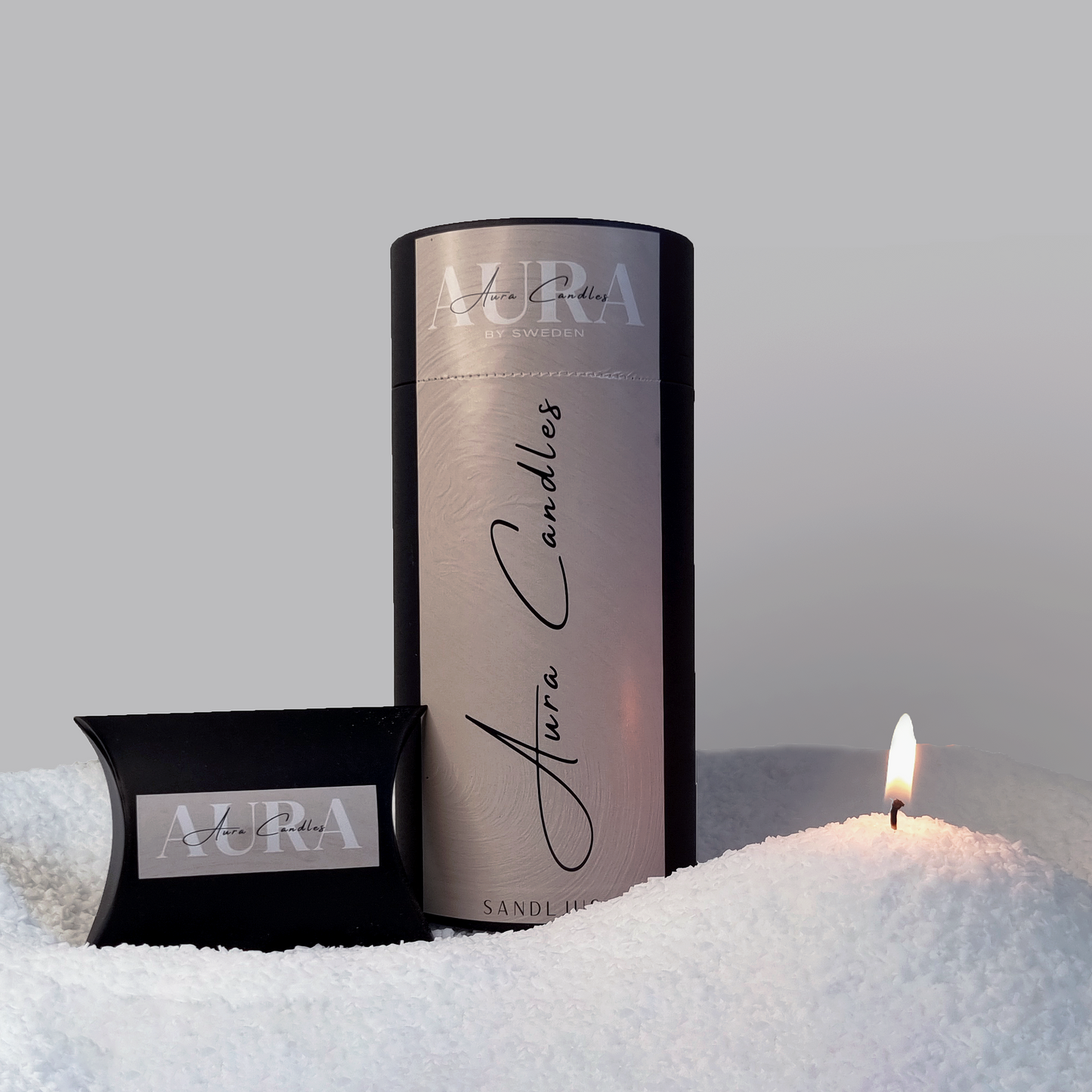 White Aura Sandkerze